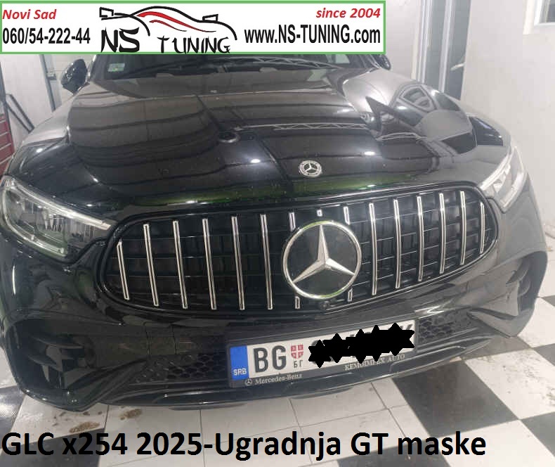 maska gt panamericana mercedes glc x254 2025 2026 ugradnja novi sad ns tuning silver crna hrom